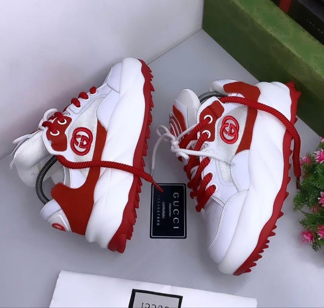 Quality Designer Gucci Sneakers red